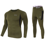 winter Top quality new thermal underwear men underwear sets compression  fleece sweat quick drying thermo underwear men clothing