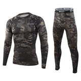 winter Top quality new thermal underwear men underwear sets compression  fleece sweat quick drying thermo underwear men clothing